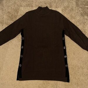 CHICO’S Turtleneck Sweater with Button Accents